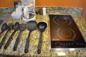 We provide all of the cooking utensils you need for a stress free vacation